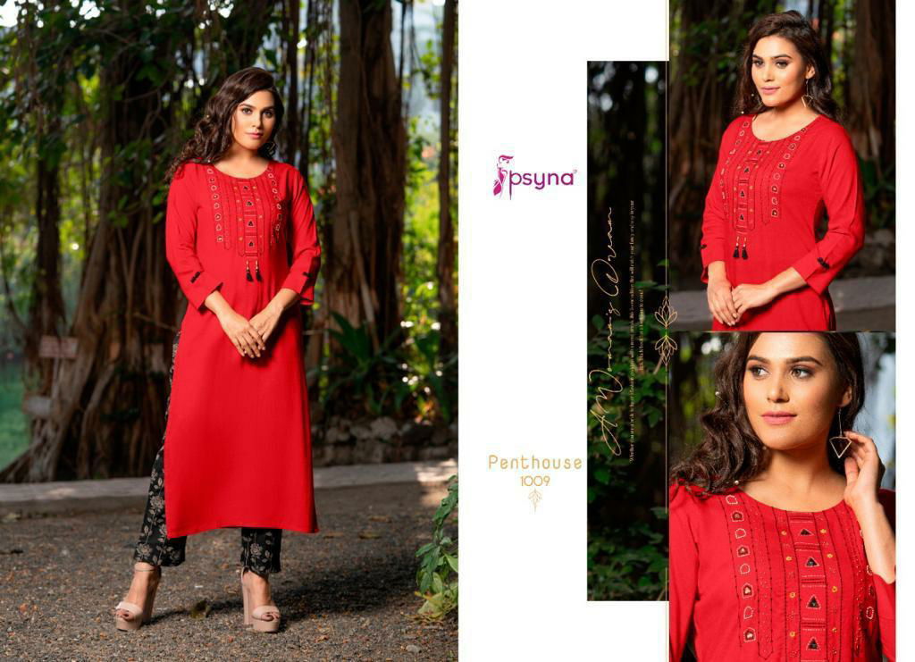 Penthouse By Psyna Kurtis With Bottom Catalog